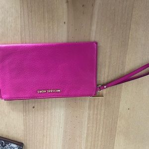 Hot Pink Michael Kors wristlet